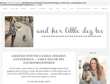 Tablet Screenshot of andherlittledogtoo.com